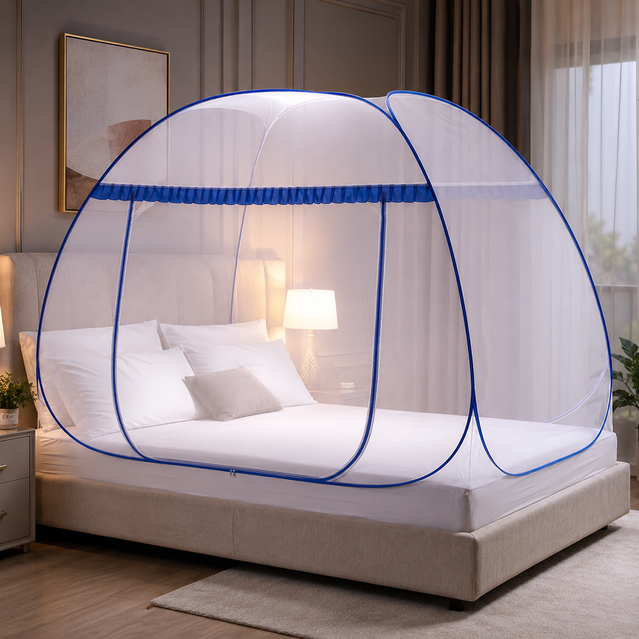 Moustiquaire de lit pliable