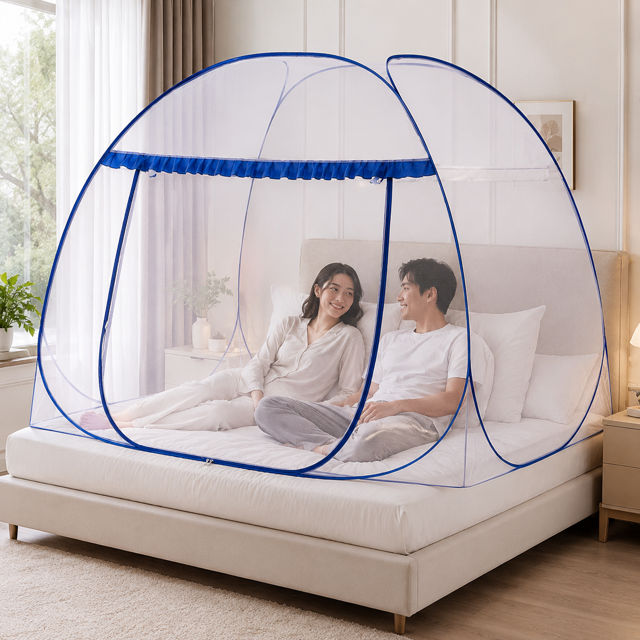 Moustiquaire de lit pliable